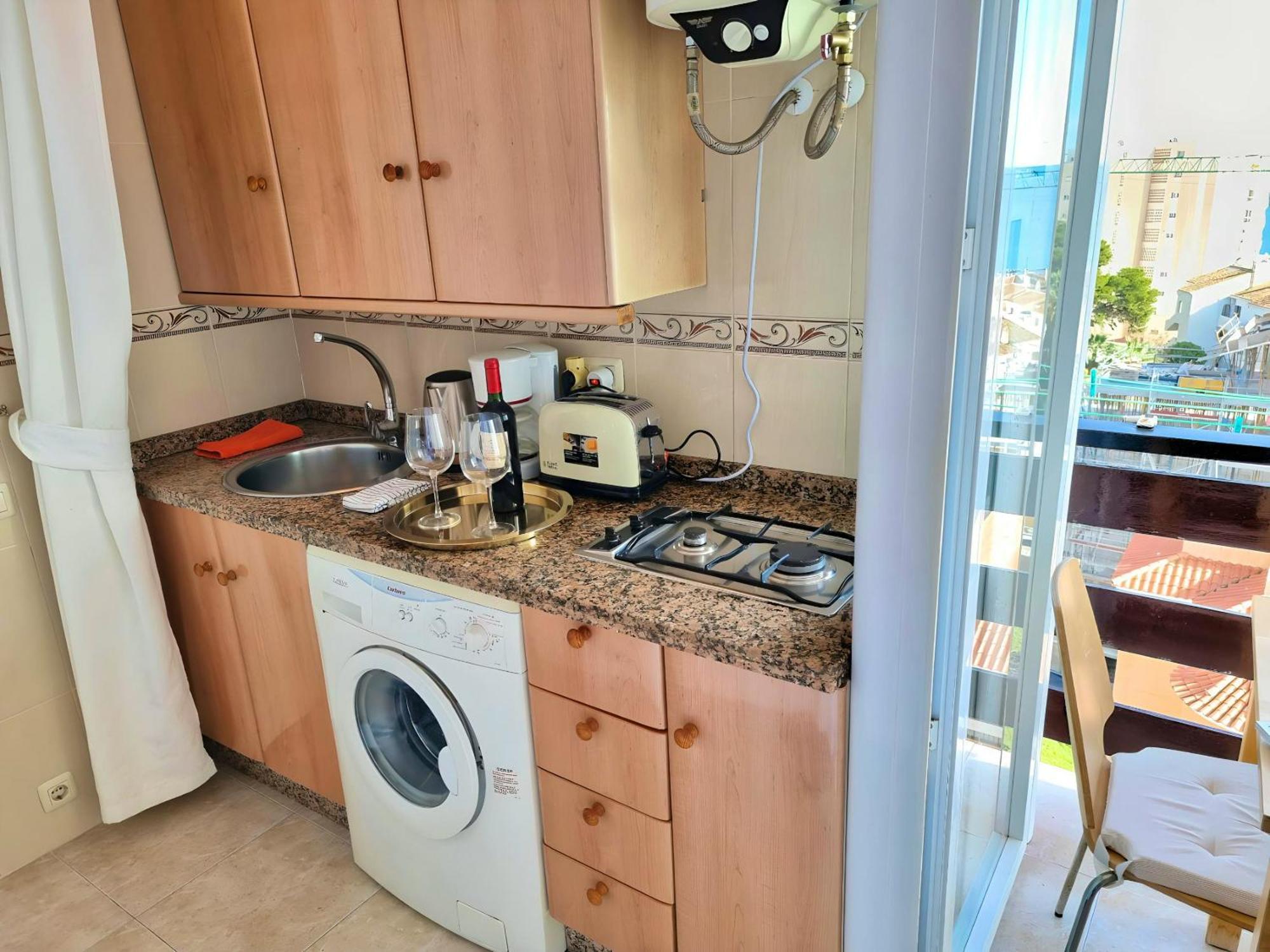 Pleasant With Sea View In 30 M² Pool Appartement Benalmádena